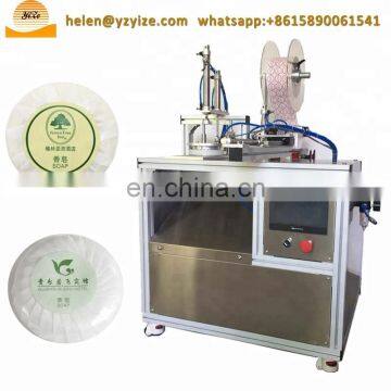 Professional Semi Automatic Hotel Pleat Soap Wrapping Machine Manual Soap Pleat Packing Machine