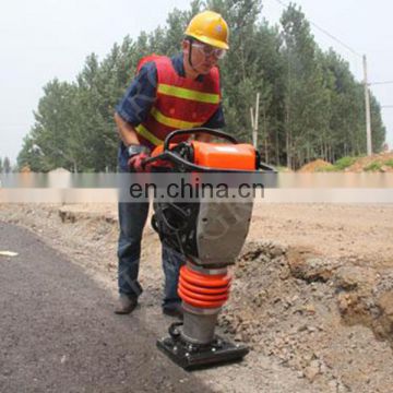 road equipment gasoline tamping rammer petrol drive vibrating compacting soil machine