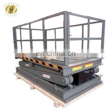 7LSJG Shandong SevenLift 1 ton stationary mini hydraulic voltage customized cargo scissor lift in pakistan