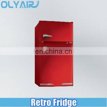 OS-HY130RE Antique retro domestic mini fridge Nostalgia electrics fridge