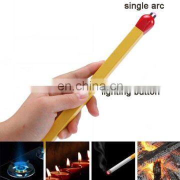 2018 new metal single arc candle lighter USB rechargeable and windproof