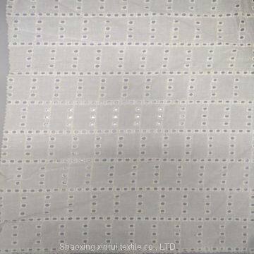 100% cotton embroidered garment lace fabric