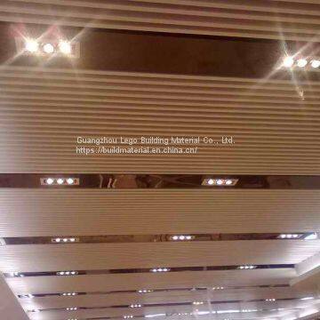 Bronze Aluminum Square Pass Conference Rooms 3d Wood Grain