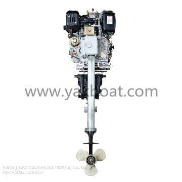 6HP 1-cylinder Air-cooled 4 Stroke Diesel Outboard Marine Engine photo-4