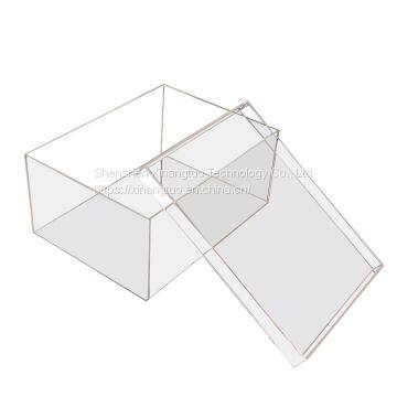 Customized Transparent Plexiglass Aceylic Shoe Box photo-2