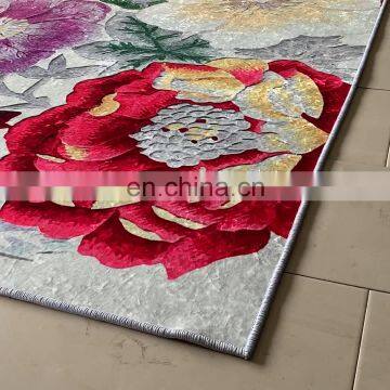 New design custom polyester 3d cinema ice velvet sisal carpet