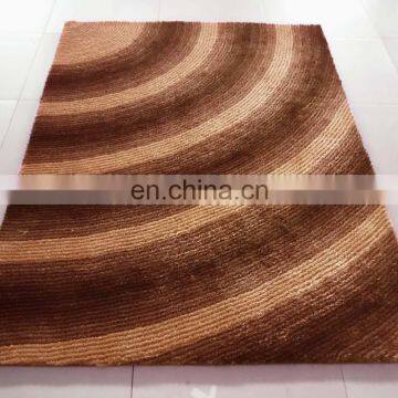 100% polyester fashion 4D shaggy rug 42392 china supplier