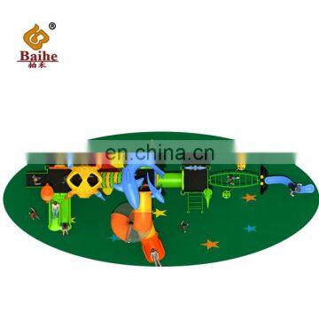 Kindergarten Outdoor Fitness Kids Playground Equipment Children Plastic Slide for Sale, Rock Climbing Wall photo-4