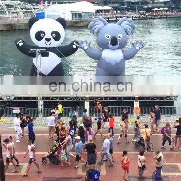Outdoor Inflatable Panda Model With LED Light , Inflatable Panda Cartoon Character For Attracting People ,Advertising photo-3