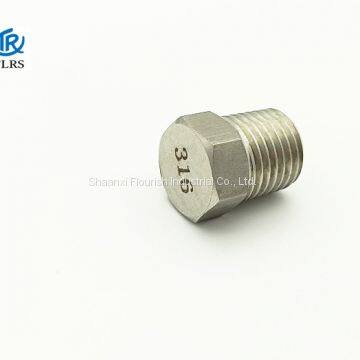 ASME B16.11 Hexagon Head NPT/BSPT A182 F316/316L Threaded Plug/pipe Fitting photo-3