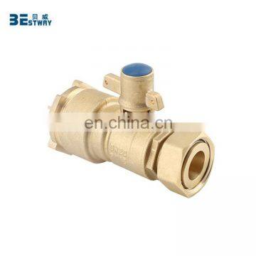 CW617N Forged Brass Water Meter Ball Valve with lock