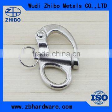 High Polished Stainless Steel Fixed Eye Snap Shackle For Sale
