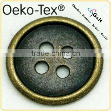 standard 4 hole sewing on metal button