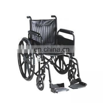 Folding Lightweight Manual Steel Hospital Wheelchair for Patient photo-4