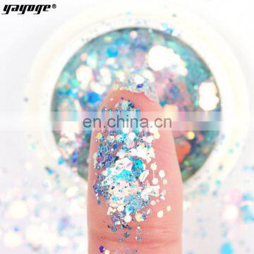 New Design Nail Supplies Powder 3D Decoration Rectangle Sequins Silver Laser Stripe Nail Glitter