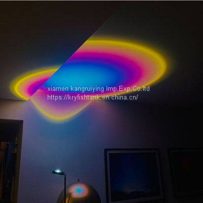 Background light Modern LED Floor Lamp Rainbow Sunsets Projection Decoration Standing Light