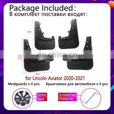New 4PCS for Lincoln Aviator 2020 2021 Mudguards Mudflaps Fender Mud Flap Splash Mud Retention Guards Protect Car Accessories