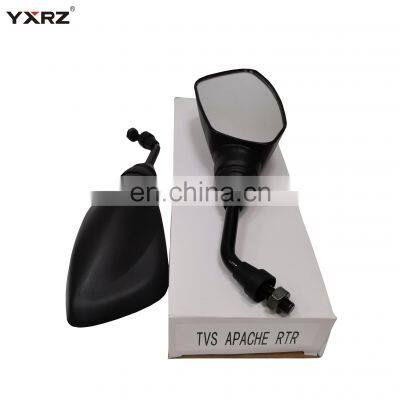 Good Quality Convex Glass Tricycle Side Mirror TVS APACHE RTR Three Wheeler Motorcycle Rear View Mirror photo-2