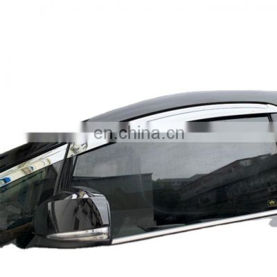 Chrome door visor side window deflector shade sun rain shield silver strips guard for Toyota Alphard 2015