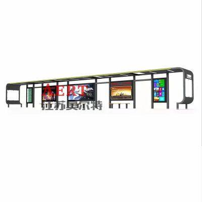 Convenient scenery complementary system bus stop booth antique bus shelter advertising light box manufacturer