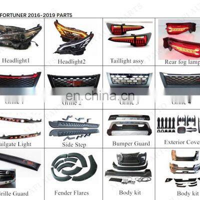 New Chromed Car Rear Molding Trim Led Trunk Lid Light For Fortuner 2016-2019 Year