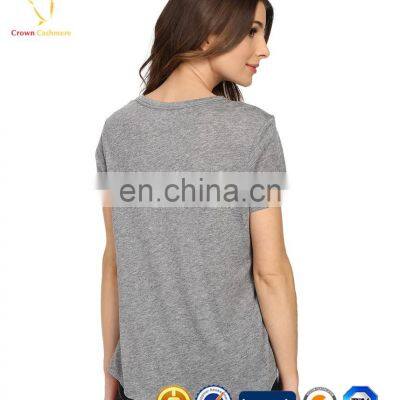 T-shirt Thin Ladies Fashion Wool Cashmere Sweater Pullover Model photo-2