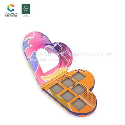 Customized Private Label USA Logo Makeup Empty Eyeshadow Palette America Empty Packaging Big Eyeshadow Palette High Pigment photo-5