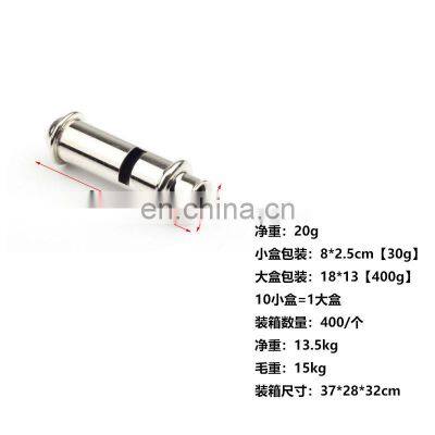 Wholesale Aluminum Outdoor Survival Whistle Football Basketball Sports Emergency Rescue Referee Whistle With Lanyard photo-2