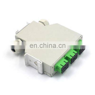 12 24 48 Core Sc lc fc st Ftth Optical Terminal Din Rail Mount Box Fiber Optic Patch Panel
