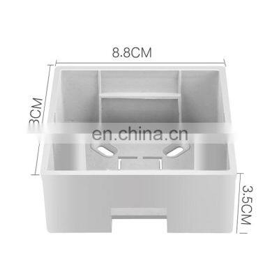 86 pad Cassette Universal White Mounting Box for plaster Wall