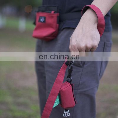 dog walking bag poop bag dispenser with hook hang on leash poop bag holder