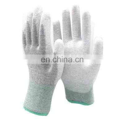 Anti Static ESD Safe Universal Size PU Fingertip Coating Gloves For Computer / Electronic / Phone Repair