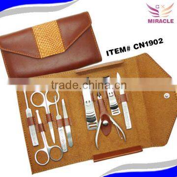 High quality brown manicure Set for Europe Market
