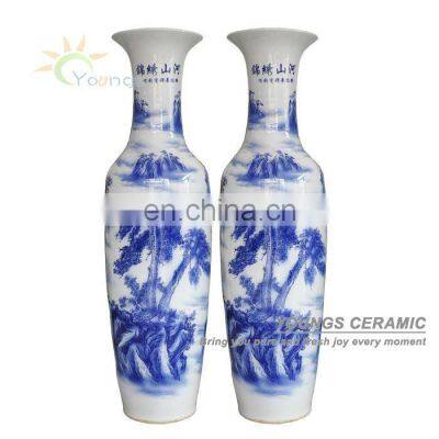 Chinese big size decorative vases for outdoor and indoor