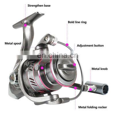 Hot Sale YO1000-6000 Spinning Reel 5.2:1 12KG Max Drag Full Alloy Spinning Fishing Reel
