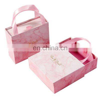 24 Years Factory Custom Printing Pink Clothe Candy Cake Sweet Gift Paper Bag Box