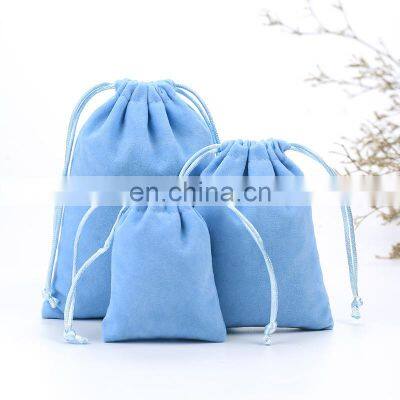 Top Rated Flannel Perfume Ladies Fashion Foldable Travel Luxury Custom Drawstring Cosmetics Bag photo-3