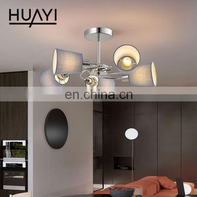 HUAYI High Performance Iron E14 60 Watt Indoor Living Room Bedroom Simple Modern LED Ceiling Light