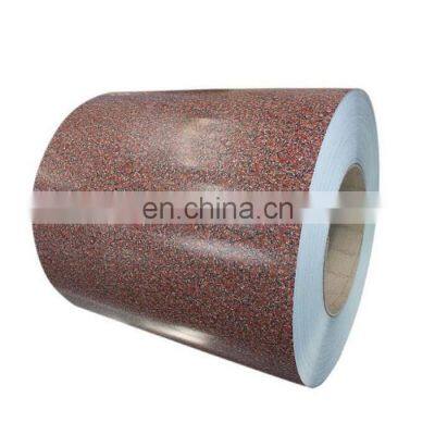 Galvanized Steel Ppgi Coil Grass Pattern 0.3mm Thickness Ppgi Coils Color Coated Steel Roll Ppgi Coils