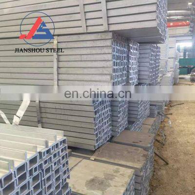 Hot Dipped Galvanized Steel ss400 Zinc Coated C/U Shaped Steel Channel