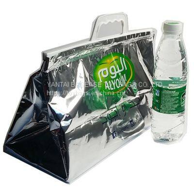 FREEZABLE LUNCH BAG, INSULATION ALUMINIUM FOIL BAG, THERMAL THERMO COOLER TOTE BAG, BENTO PICNIC photo-2