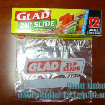 Reclosable Slider Zip Recloseable Shoprite, deli Bags, Microwave Bags, Slider Bags, School Lunch Pouch, Slider grip bags