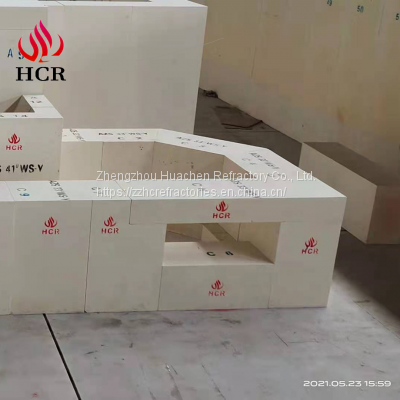 Китайские плавильно-литые блоки AZS торговой марки HCR из провинции Хэнань высокого качества