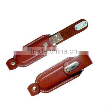 Promotional &Wholesale Leather USB Flash Drive