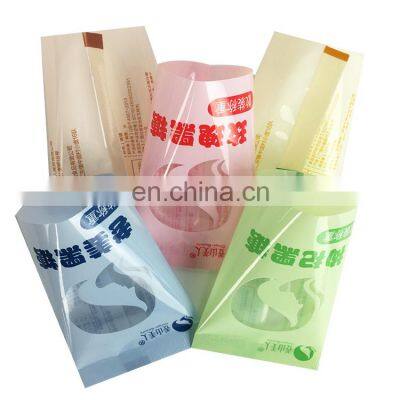 Custom transparent back sealed chocolate bag clear food packaging film on roll sugar salt seasoner sachet packaging film