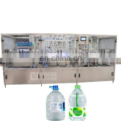 Automatic 5L 10L linear type mineral pure water fluid filling machine for sale