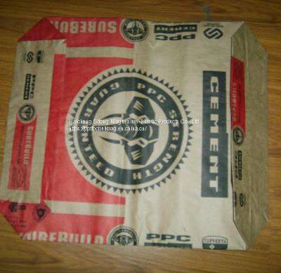 Animal Nuturition Double Folded WPP Black Bottom Bags Multiwall Paper Valve Sacks photo-3