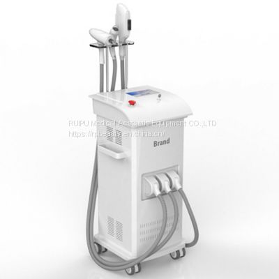 Stand IPL YAG RF 3 in 1 function hair removal skin rejuvenation laser machine