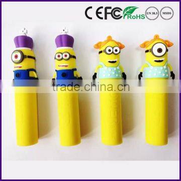 Portable Minion 2600mAh external battery charger