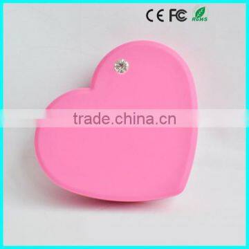 Heart Shape 6000mAh Power Bank Mobile Battery Charger Without Logo photo-5